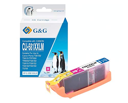 G&G Druckerpatrone kompatibel zu Canon CLI-581MXXL Magenta von G&G