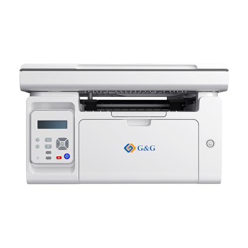 G&G M2022NW Laserdrucker - Multifunktionsgerät mit Drucker, Scanner und Kopierer,Schwarz-Weiss,WLAN(22-23Ppm) von G&G
