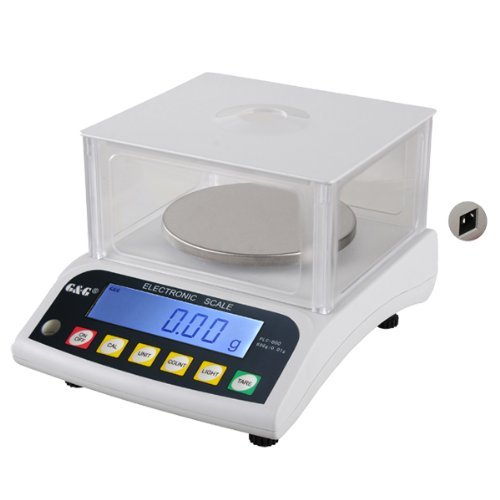 G&G PLC 600g/0,01g Präzisionswaage Feinwaage Tischwaage/Netz & Batteriebetrieb möglich von G&G