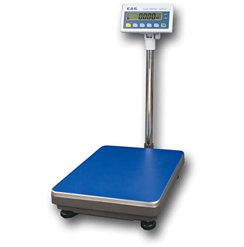 G&G TC-K Plattformwaage, TC100KB: 100kg / 1g, 40 * 50 cm Fläche, Stabile Ausführung (Gussrahmen). Plattformwaage, Paketwaage, Industriewaage (Version: TC100K: 100kg / 1g) von G&G
