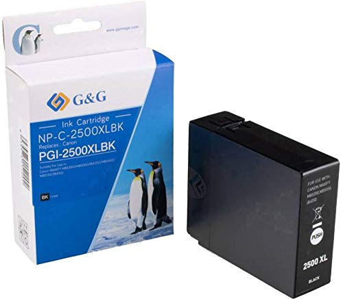 G&G Tinte ersetzt Canon PGI-2500XL BK Kompatibel Schwarz NP-C-2500XLBK 1C2500B von G&G