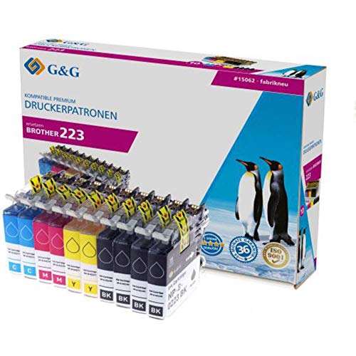 G&G Tinte kompatibel zu Brother LC-223 4X BK, je 2X C, M, Y von G&G