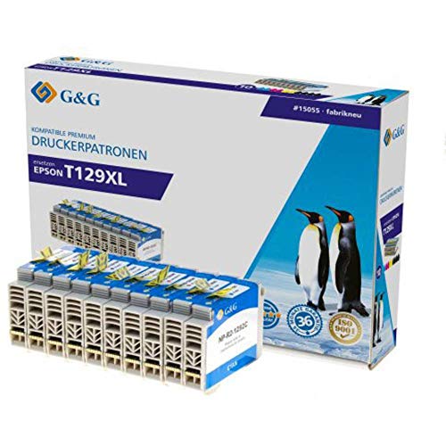 G&G Tinte kompatibel zu Epson T129 4X BK, je 2X C, M, Y von G&G