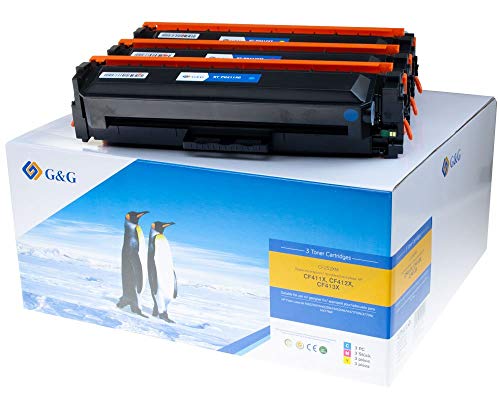 G&G Toner kompatibel zu HP 410X/ CF252XM Kombipack Cyan, Magenta, gelb von G&G