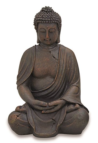 Buddha Figur sitzend 30cm in Braun | Deko-Artikel für Haus & Garten | Buddha-Skulptur, Wohnaccessoire ideal als Geschenk | Buddha-Statue Feng Shui Dekoration | Garten-Figur von G. Wurm