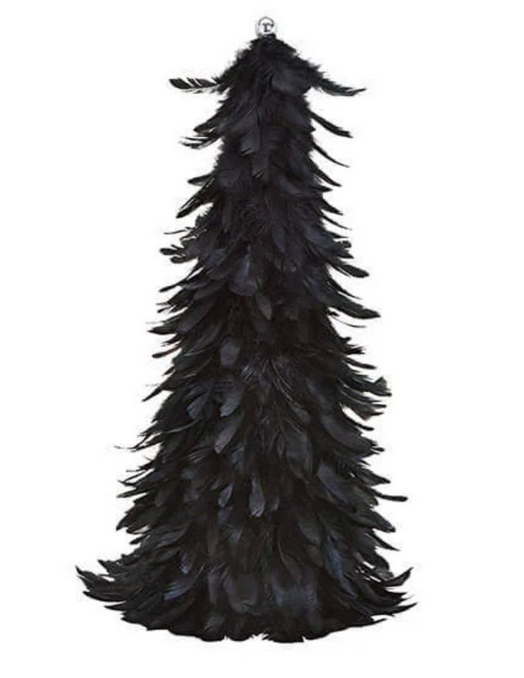G. Wurm Dekobaum Deko Feder Baum Weihnachten Schwarz Modern 40 cm von G. Wurm