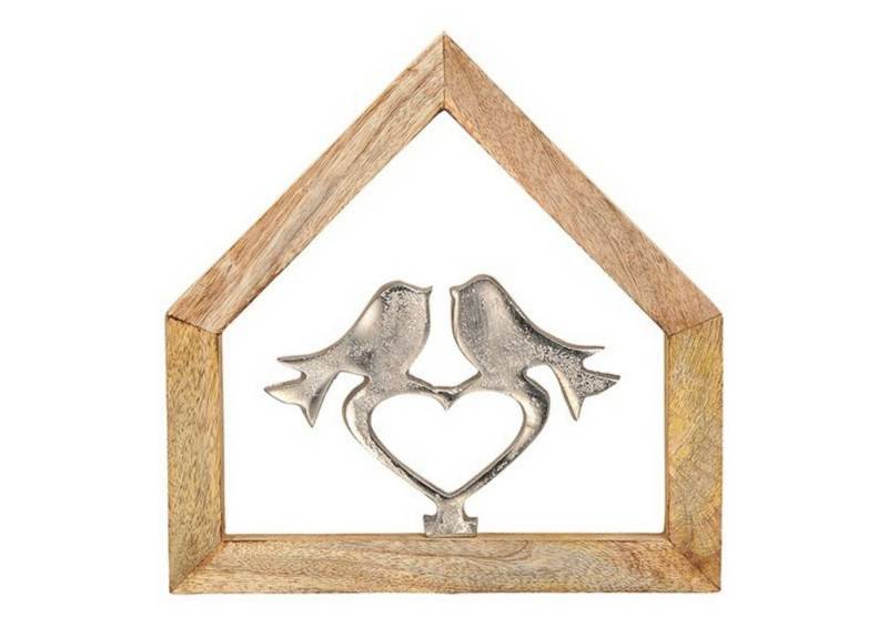 G. Wurm Dekoobjekt, Grosses edles Wandbild auf MangoHolz in brueniertem Aluminium M von G. Wurm