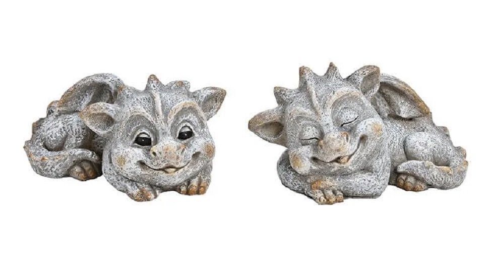 G. Wurm Gartenfigur Drache liegend Steinoptik 20 cm 2er Set G. Wurm Gartenfigur Drache liegend Steinoptik 20 cm 2er Set von G. Wurm