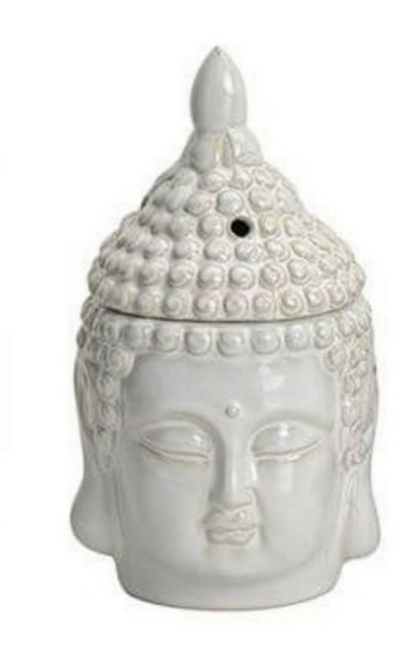 G. Wurm Kandelaber, Duftlampe Buddha aus Keramik weiß, Deckel abnehmbar von G. Wurm