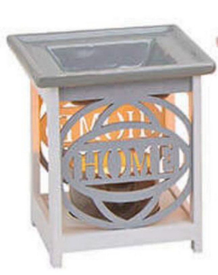 G. Wurm Kandelaber, Duftlampe HOME aus Keramik und Holz grau fuer Teelichter A von G. Wurm