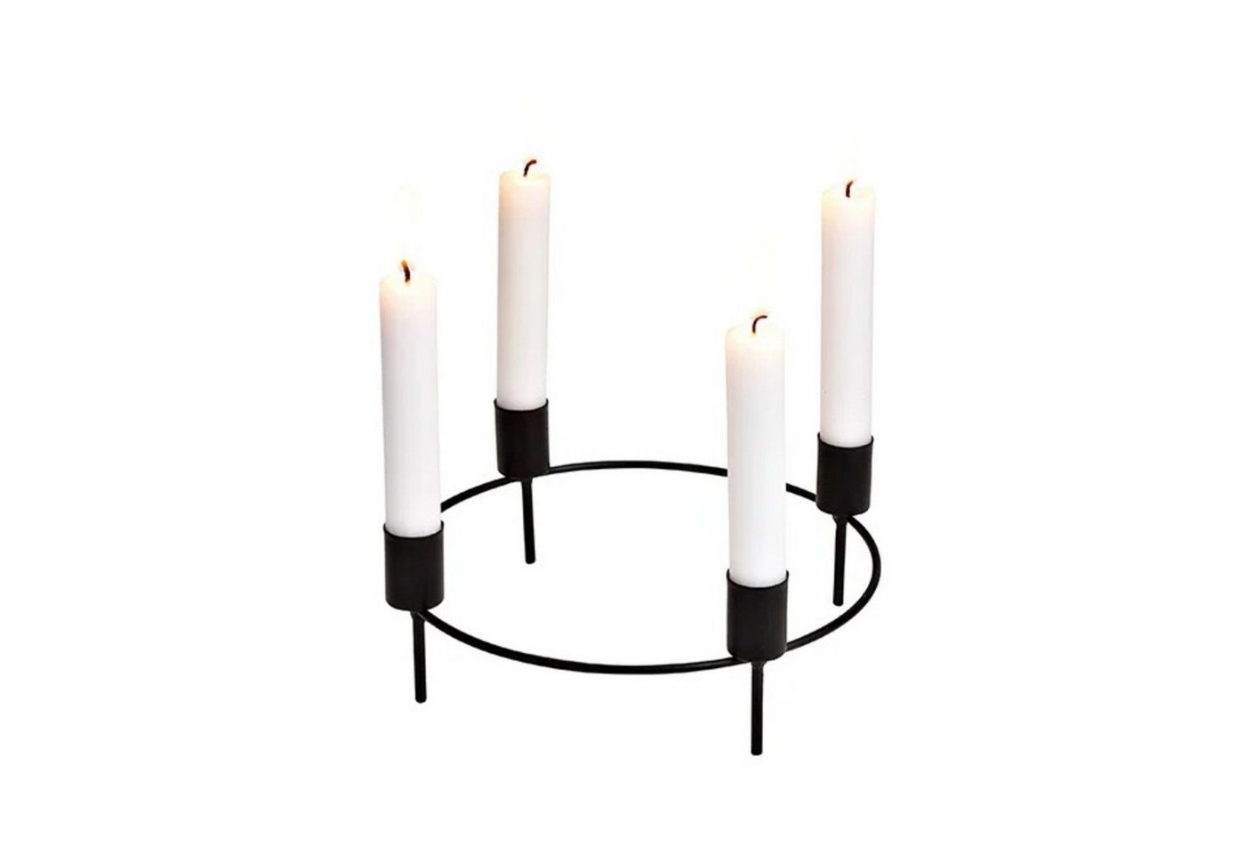 G. Wurm Kerzenständer Kerzenhalter Kranzstecker für 4 Kerzen aus Metall von G. Wurm