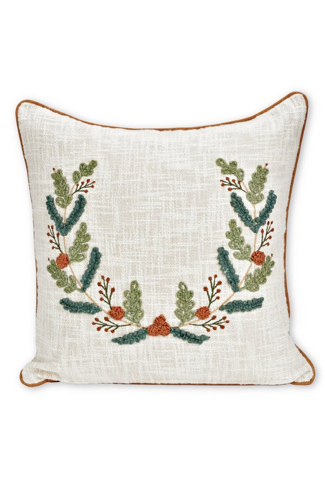 G. Wurm Kissenhüllen Kissenhülle - KRANZ - beige von G. Wurm