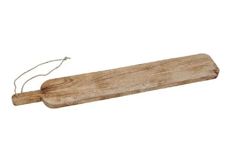 G. Wurm Schneidebrett Servierbrett Schneidbrett Mangoholz L 76 cm B12 cm, Mangoholz von G. Wurm