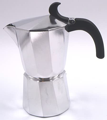 G.B. ILLA Kaffeekanne 6 Tassen aus Aluminium Höhe 18 cm Durchmesser 9 cm von G.B.