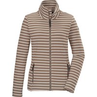 G.I.G.A. DX by killtec Strickjacke "GS 60 WMN FLX JCKT", Gestreifte Damenjacke, Stehkragen, Zipper-Taschen, Kinnschutz von G.I.G.A. DX by killtec