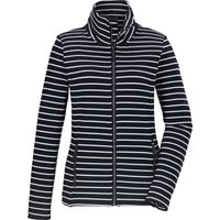 G.I.G.A. DX by killtec Strickjacke "GS 60 WMN FLX JCKT", Gestreifte Damenjacke, Stehkragen, Zipper-Taschen, Kinnschutz von G.I.G.A. DX by killtec