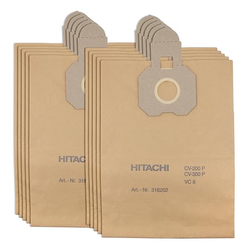 G.I.V. - Reinigungstechnik 10x Staubsaugerbeutel - Papierfilter für Hitachi CV 400P Pro - 2 lagiger Ersatzfilter für starke Saugkraft & einfache Reinigung - Zubehör für Staubsauger & Nasssauger G.I.V. - Reinigungstechnik 10x Staubsaugerbeutel - Papierfilter für Hitachi CV 400P Pro - 2 lagiger Ersatzfilter für starke Saugkraft & einfache Reinigung - Zubehör für Staubsauger & Nasssauger von G.I.V. - Reinigungstechnik