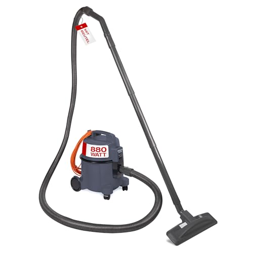 Hitachi Staubsauger CV-400P PRO + Beutel + HEPA Filter 4,5L - Profi Bodenstaubsauger 880W leise 74 dB, 13m Radius, Teppichdüse & Zubehör, Gewerbesauger Haushalt & Industrie - beutellos nutzbar (Grau) von G.I.V. - Reinigungstechnik