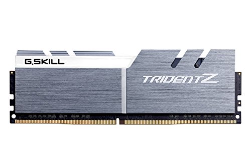 G. Skill F4–3600 C17d-32gtzsw 32 GB (16 GB X 2) Trident Z Serie DDR4 3600 MHz PC4–28800/Tablettenspeicher Dual Channel Memory Kit – Silber/Weiß von G.SKILL