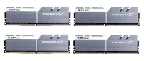 G. Skill F4–4000 C18q-32gtzsw Trident Z Series 32 GB (8 GB X 4) DDR4 4000 MHz PC4–32000 CL18 Dual Channel Arbeitsspeicher-Kit – Silber von G.SKILL