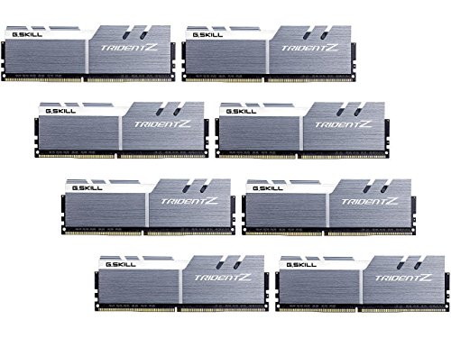 G.SKILL 64GB DDR4 Trident Z 3600Mhz PC4-28800 CL16 Weiß/Grau 1,35V Oktuple Channel Kit (8x8GB) von G.SKILL