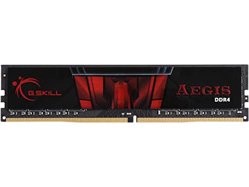G.SKILL 8GB (1x 8GB) Aegis DDR4 PC4-24000 3000MHz for Intel Z170 Platform Desktop Memory Model F4-3000C16S-8GISB, Schwarz von G.SKILL