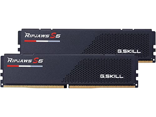 G.Skill Ripjaws S5 - DDR5 - Kit - 32 GB: 2 x 16 GB - DIMM 288-PIN - 5600 MHz / PC5-44800 - ungepuffert G.Skill Ripjaws S5 - DDR5 - Kit - 32 GB: 2 x 16 GB - DIMM 288-PIN - 5600 MHz / PC5-44800 - ungepuffert von G.SKILL