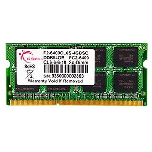 G.Skill SQ Series Arbeitspeicher 4GB (800MHz, 200-polig, CL6) DIMM DDR2-RAM Kit von G.SKILL