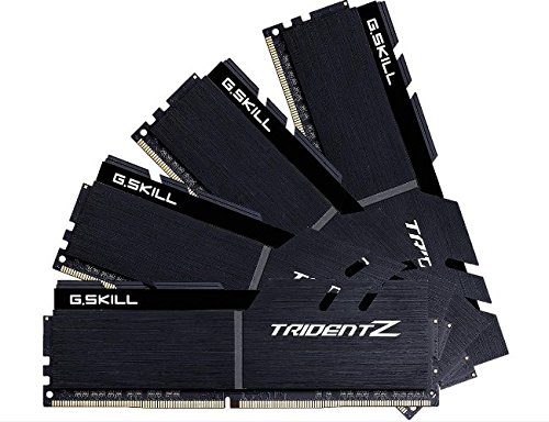 G.Skill Trident Z 32 Go (4x 8 Go) DDR4 4133 MHz CL19 - Kit Quad Channel 4 barrettes de RAM DDR4 PC4-33064 - F4-4133C19Q-32GTZKKF - Noir (garantie 10 ans par G.Skill) ( Catégorie : Mémoire PC ) von G.SKILL