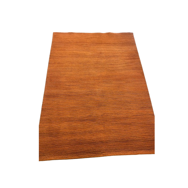 Rechteckiger orangefarbener Wollteppich von Deanna Comellini, G.T. Design Rechteckiger orangefarbener Wollteppich von Deanna Comellini, G.T. Design von G.T. Design