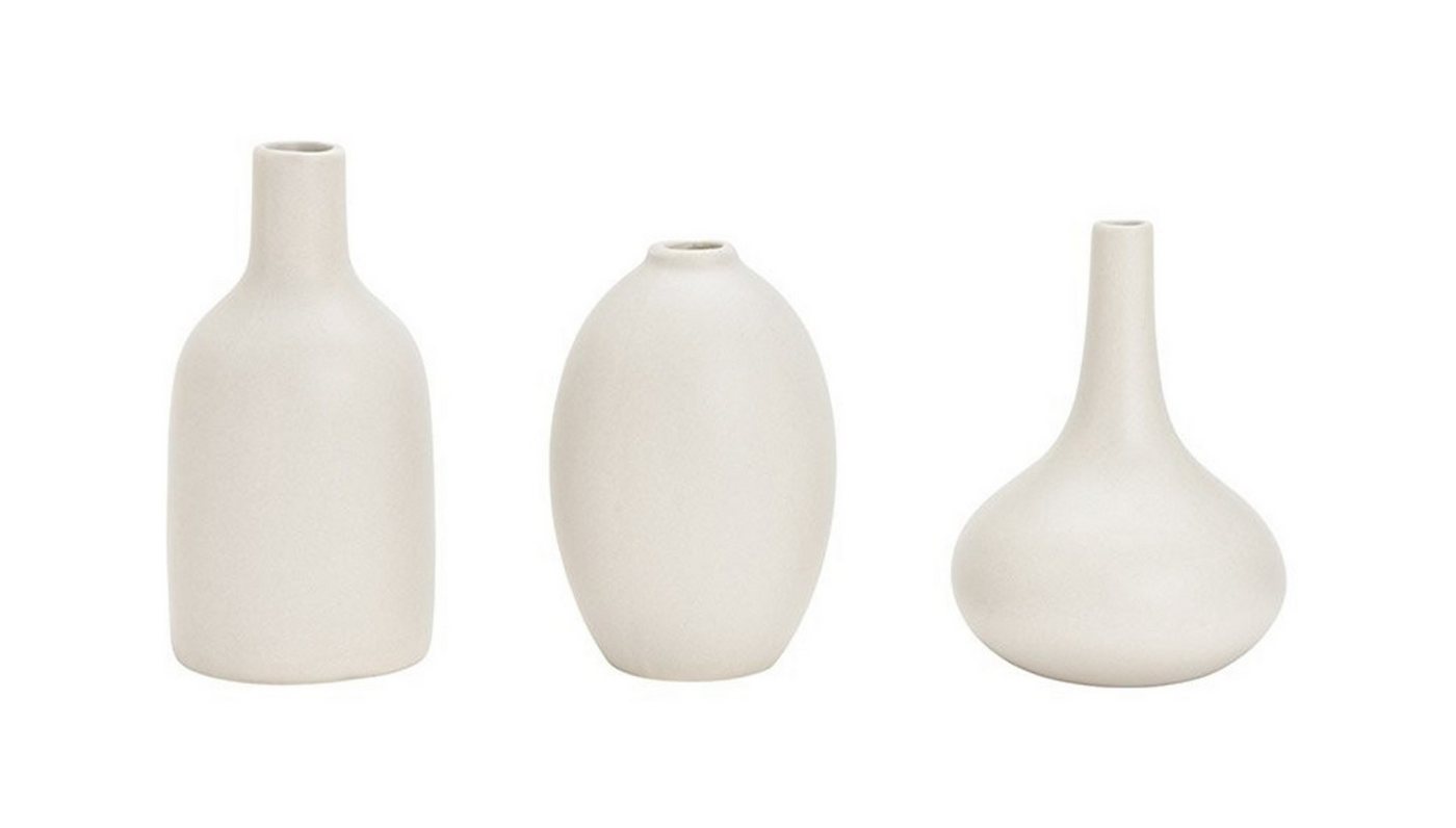 G.Wurm GmbH Dekovase Vasen Set aus Keramik in grau 3er-Set von G.Wurm GmbH