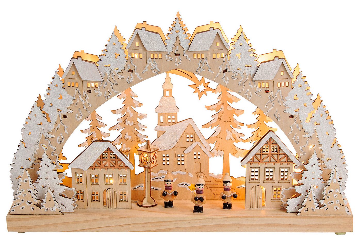 G.Wurm GmbH LED Schwibbogen Schwibbogen Kirche im Winterwald mit LED Beleuchtung aus Holz G.Wurm GmbH LED Schwibbogen Schwibbogen Kirche im Winterwald mit LED Beleuchtung aus Holz von G.Wurm GmbH