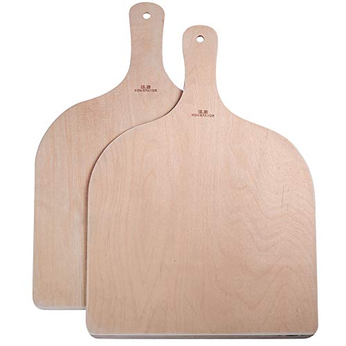 G.a HOMEFAVOR Pizzaschaufel/Pizzaschieber aus Holz 2er-Set von G.a HOMEFAVOR