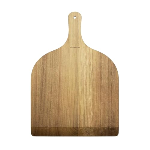 G.a HOMEFAVOR Pizzaschieber 30 cm, Pizzaschaufel aus Akazienholz, Geeignet als Servierplatte oder Käseplatte, Professionelles Backofenzubehör für Haus Pizza Backen Brot Obst Schneiden G.a HOMEFAVOR Pizzaschieber 30 cm, Pizzaschaufel aus Akazienholz, Geeignet als Servierplatte oder Käseplatte, Professionelles Backofenzubehör für Haus Pizza Backen Brot Obst Schneiden von G.a HOMEFAVOR
