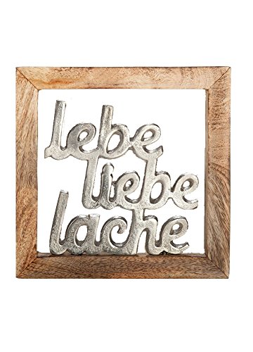 G.i.l.d.e Rahmen Lebe, Liebe, Lache Höhe 20 cm von GILDE