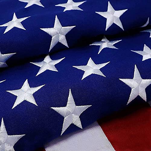 G128 vereinigte Staaten von Amerika usa Flagge 220gsm Heavy Duty Polyester gestickte 3x5 ft Spun - Dense reiche gestickte Sterne, genäht Streifen, Tough haltbaren langlebigen Spun Polyester Material von G128