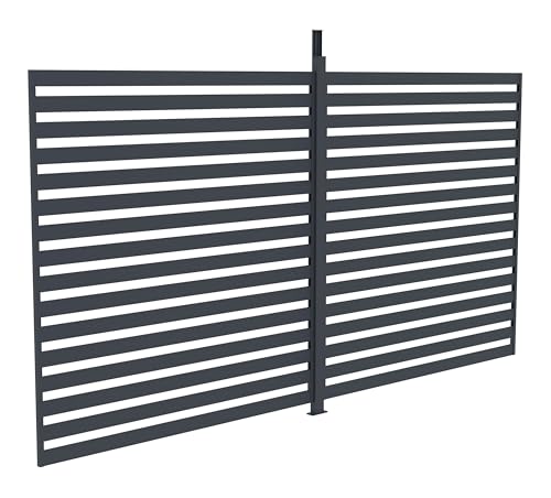 Zubehör G21 Feste Lamellenwand 3,7x2,2 m für Pergola Austin von G21