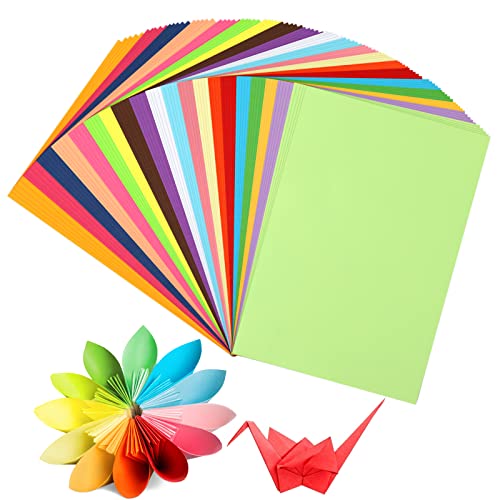 G2PLUS 100 Blatt A4 Origami-Papier Buntpapier, 70 g/m² Kopierpapier Papier,Bastelpapier Buntes Papier Druckerpapier-20 Farben von G2PLUS