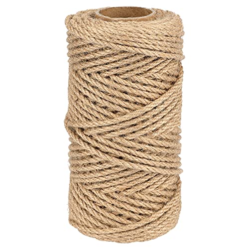 G2PLUS 50M Dick Hanfschnur,4MM Juteschnur Dick Jute Hanfseil,Jute Seil Jutekordel für Camping,Garten und Dekorieren von G2PLUS