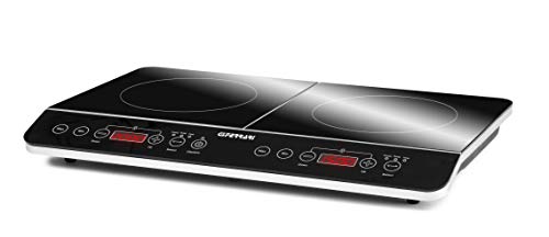 G3 Ferrari G10047 Doppel-Induktionskochplatte "Hi-Tech Chef", 3500W, Digitaldisplay, Soft-Touch-Bedienung, Temperaturregelung, Timer, Gehärtetes Glas, Große Kochfläche, 60,3 x 36,3 x 6,5 cm von G3 Ferrari