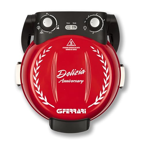 G3 Ferrari G1017702 Pizza Delizia Anniversary, Pizzaofen, 1200 W, 400 °C, limitierte Edition Jubiläum, duftende Pizza in 3-5 Minuten, inklusive Rezeptheft von G3 Ferrari