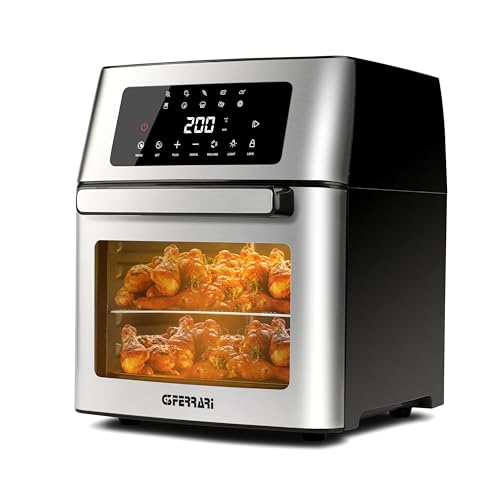 G3 Ferrari G10182 "EVO 15L" Backofen Air Fryer 15 Liter, 1700 Watt, 10 Programme, 40-200°C, Noer/Stahl von G3 Ferrari