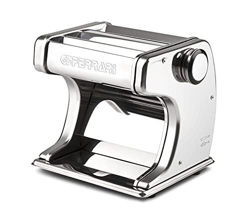 G3 Ferrari G20125 Sfoglia Prof Motorisierte Nudelmaschine, 70 W, 18 cm Walzen, 7 Teigdickenstufen, 3 Pastasorten, Gehäuse und Walzen aus Edelstahl von G3 Ferrari