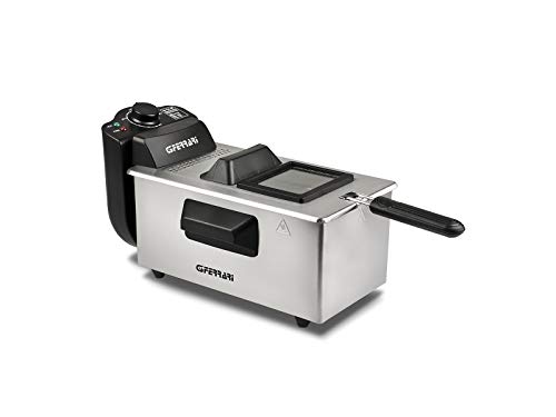 G3 Ferrari G10124 Pastella Fritteuse Edelstahl, 3L, 2000W, zerlegbar, Grau von G3 Ferrari