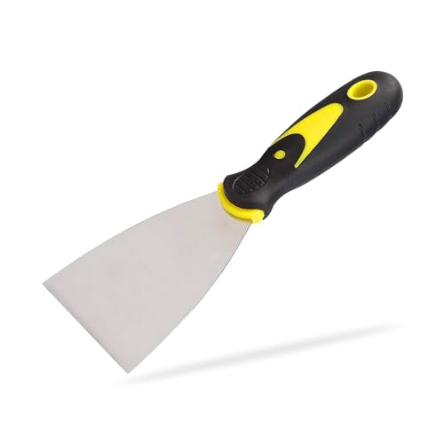 G4GADGET 10,2 cm Premium-Mehrzweckschaber – Premium-Edelstahlklinge mit ergonomischem, rutschfestem Griff für professionelle und DIY-Projekte von G4GADGET