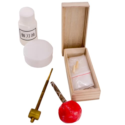 G8DS Samurai Pflegeset für Samuraischwerter - 5 teiliges Set in Holzbox Katana Samurai Schwerter - Ninja Cosplay Deko Training Rollenspiele Sammler Outdoor Freizeit Hobby G8DS Samurai Pflegeset für Samuraischwerter - 5 teiliges Set in Holzbox Katana Samurai Schwerter - Ninja Cosplay Deko Training Rollenspiele Sammler Outdoor Freizeit Hobby von G8DS