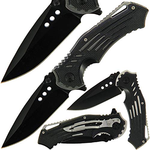Klappmesser Scharfes Outdoor Survival Taschenmesser | Kleines Einhand-Messer，Multitool Rainbow Gold Mattschwarz Edelstahlklinge, für Arbeit Prepper Camping (Multitool Silber) von G8DS