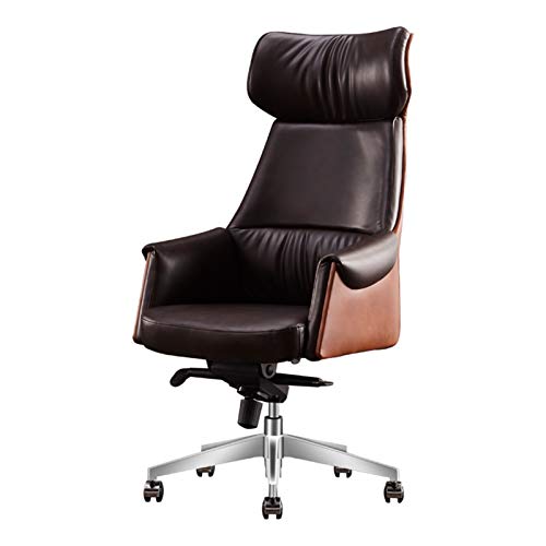 GAAHRQQQ Chairs Business Gaming Chair Leather Executive Boss Chair Rotating and Lifting Reclining Chair Home Rückenlehne Bequemer Computerstuhl von GAAHRQQQ