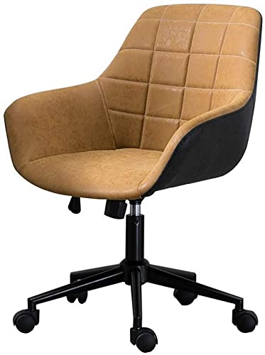 GAAHRQQQ Computerstuhl, leichter Computerstuhl, Surround-Sitz, Heimstudierstuhl mit Runaway-Funktion, ergonomischer Bürostuhl, Rückenlehne, Stuhl für Büro, Studium, Schwarz (Farbe: Orange) von GAAHRQQQ
