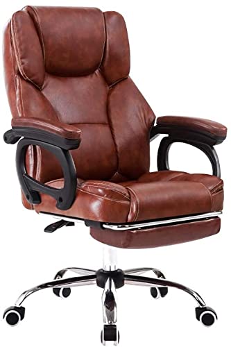 GAAHRQQQ Computerstuhl Chefsessel Drehstuhl mit Fußstütze Videospielstühle mit Massagefunktion Höhenverstellbar Ergonomischer Büro-Computerstuhl für Büro Konferenzraum von GAAHRQQQ